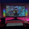 RGB LED 스트립 튜브 조명 사운드 컨트롤 픽업 램프 리듬 분위기 음악 라이트 바 USB 다채로운 컴퓨터 오디오 TV 자동차 파티