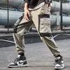 Pants Men Autumn Winter Dark style New Casual Joggers pants Hip Hop printing Cargo Pants Slim Trousers Man Streetwear Y0927