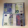 Prop Euro 20 Fontes de festa dinheiro falso Filme dinheiro boletos jogar coleção e presentes decoração de casa jogo token falso boleto euros5199475JA0X