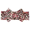 Mode imprimé léopard arc enfant bandeau infantile enfant en bas âge en mousseline de soie douce élastique nœud papillon bandeau bébé filles cheveux accessoires