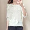 Zomer gebreide trui toppen dames mode holle causale tricot truien womens gebreide jumpers losse gebreide vrouwelijke pull top x0721