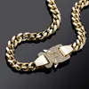 Luxury Designer Jewelry Mens Necklace Hip Hop Cuban Link Chain Gold Silver Iced Out Diamond Cubic Zirconia Chains Rapper Fashion C240S