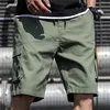 Katoen Shorts Mannen Zomer Mode Multi-Pockets Bermudas Mannelijke Kleding Streetwear Plus Size Thin 6XL 7XL 220301