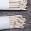 Sağlıklı 100 adet Turuncu Ahşap Tırnak Sticks Çift Taraflı Çok Fonksiyonlu Manikür İtici Remover Manikür Pedikür Araçları Mini