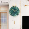 노르딕 엘크 침묵 금속 장식 스윙 가능한 벽 시계 현대 디자인 시계 거실 홈 장식 크리스마스 장식 선물 210310