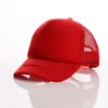 21 Farben Kinder Trucker Cap Kinder Mesh Caps Blank Hüte Snapback DIY Hut M3586