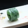 100 Real Jade Handmade Dragon Hetian Green Jade Ring Male et femelle Anneaux d'anneau de jade Anneaux Brand Mens 5917783