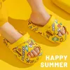 Dessin animé mignon été filles garçons sandales pantoufles pour enfants imprimé semelle souple EVA légèreté intérieur maison enfants bébé diapositives chaussures 210713