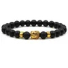 Bracelet élastique en pierre naturelle, lave noire, sable volcanique, œil de tigre, perles de bouddha, pour hommes et femmes, accessoires, bijoux cadeau