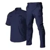 Men's Tracksuits TBM Instructor Suit Black Blue Tactical Combat Uniform Elastic Speed Dry Clothing