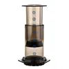 Nieuwe Filter Glas Espresso Koffiezetapparaat Draagbare Cafe Franse pers Cafecoffee Pot voor Aeropress Machine A69D 210309