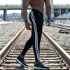 Mens Side Striped Trousers Tracksuit Bottoms Skinny Joggers Sweat Pants Track Men Long Sweatpants Male Hip Hop Harem Trousers for Man