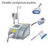 Mais novo portátil gordura Cryolipolysis Congelamento emagrecimento máquina Arrefecer Remoção Cryo crioterapia Body Shaping Fat Papinha Handle