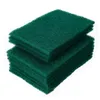 الأخضر الداكن دائم الثقيلة نظافة وسادة غرض الغرض الغرض الغرض الإسفنج تجعش غير خدش وعاء التنظيف الغسيل