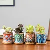 Ceramic Flower Pot Art Vase Planter Ornaments Home Decor Garden Decoration Bonsai Succulent Pot Plant Pot 210922