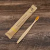 Miljövänlig bambu tandborste Hotellresor Platt handtag träkol Borst Mjukt Gingiva Skydd Kraft Förpackning fri DHL