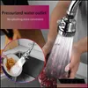 Robinets de cuisine douches comme robinets de cuisine de jardin à la maison robinet rotatif à 360 ° Abs ajouter un filtre à eau de douche en acier inoxydable anti-éclaboussures Sp