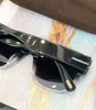 0847 Black Crystal Grey Rectangular Rectangular Sunglasses For Women Men Fashion Sun Shades Gafas de Sol UV400 Protection Eyewear avec Box1206352