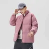 Piumino da uomo Parka da uomo Harajuku cappotto colorato giacca invernale da uomo abbigliamento da strada hip hop Parker coreano nero vestiti piumino 022023H