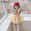 2021 Neue Sommer Kinderkleid Für Mädchen Baby Lolita Mädchen Kawaii Nette Hochzeitskleid Mädchen Ballkleid Party Prinzessin Kleid Vestidos G1129