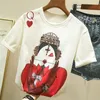 Zuolunouba Cartes à jouer à Harajuku T-shirt Femmes Nouveau Casual T-shirts d'été à manches courtes Tops Lâche 210304