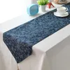 Chinese Style Navy Floral Table Runner Tea Table Cloth Hotel Household Floral Table Flag Party Wedding Decoration Home Textile