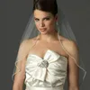 Bridal Veils Champagne White Ivory Wedding Accessory Cathedral Rhinestone Crystal Edge Long Veil With Comb Velo De Novia