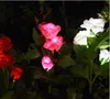 Solar Rose Flower Lamp LED Garden Decoration Waterproof Outdoor Landscape LawnLamp Home Decorative Flower Night Lights