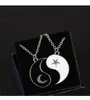 Collane con ciondolo 2 PZ Yin Yang Moon Star Per Donna Uomo Taichi Buona Fortuna Coppia Collana Charms Gioielli Regalo di amicizia