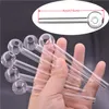 High quality smoking pipes 4 Inch (10cm) Clear Pyrex Glass Oil Burner pipes Great tubes banger Nail