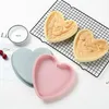 Stampi in silicone a forma di cuore Stampo per torta 8 pollici non appiccicoso facile da sformare piastra di cottura Strumento di cottura fai da te JJE10269