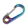 Keychains Titanium Alloy Carabiner Ring Keychain Clip Buckle Liten Quick Release Miri22