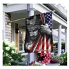 Stock American Flag-wiara ponad strach Bóg Jezus 3x5ft Flagi 100D Poliester Banery Kryty Outdoor Vivid Color Wysokiej jakości z dwoma mosiężnymi przelotkami