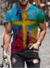 Letnie Męskie Oversized Vintage Z Krótkim Rękawem T Koszulki Moda Harajuku Czaszka Drukuj O Collared Ethnic Tshirts Camisa Hombre 210716