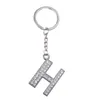Crystal Rhinestone Alfabet Keyring Intial Letter Key Chain Ring Unisex Brelok 26 liter Akcesoria