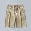 2022 neue Sommer Männer Gerade Casual Shorts Mode Elastische Taille Bermuda Shorts Marke Kleidung Strand Shorts Männlichen G220223