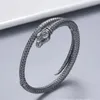 Bracciale Designer Snake Bracciale in argento Gioielli di lusso Mens Donne retrò Bangle aperto non allergico mai Fade3047