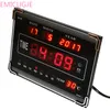 Wall Clocks Electric Alarm Clock Home Decoration Red Hourly Chime LED Digital With Calendar Week Date Temperature Desktop