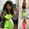 HIRIGIN femmes Clubwear été Combishort Bodycon Party skinny Jumpsuit Shorts Lady Vêtements T200527