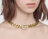 Sälj Fashion Initial Letter Choker Necklace Bijoux Chains For Lady Womens Party Wedding Lovers Gift Smycken med Box LZ3163921922