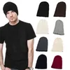 Mode koreanska hösten winte män kvinnor turban hatt solid färg unisex stickade mössor håller varm casual crochet cap new y21111