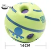14cm Ball Interactive Dog Toys Wobble Wag Giggle s Pet Puppy Chew Funny Sounds Play Training Sport 211111