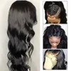 Perruques de cheveux humains brésiliens Body Wave Glueless Lace Front pour les femmes noires pré-plumées avec des cheveux naturels de bébé 150% Densityfactory dire