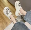 Slippers Summer Beach Slippers Nurse White Hole Shoesd and Shoulder Bag Thick Bottom Women's Fashion All-Matching Non Slip Outdoor