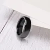 Tigrade 2mm 4mm 6mm Weiß Keramik Ring Schwarz Hochzeit Verlobung Männer Frauen Ringe Mode Klassische Spezielle Design anillos Schmuck