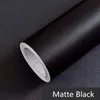 Fonds d'écran noir mat auto-adhésif Contact papier tiroir Peel Stick amovible décoration moderne papier peint Papel Pared