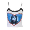 TRAF Crop Topy Dla Dziewczyn Corset Camis Y2K Kobiety Gothic Odzież Vintage Estetyka Sexy Chest Binder Bra 217021 210712