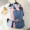 Summer Suit Shorts and Top for Women Plus Size Homewear Loose Soft Modal Lady Pajamas Set Home Clothes Female Sleepwear