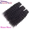 Deep Curly Raw Virgin Indien Brésilien Péruvien Malaisien Lâche Corps Vague Bundles Non Transformés Cheveux Humains Tisse Crépus Extensions Droites VA3Y