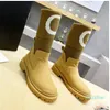 2021 Luxury Designer Women Snow Boots Top Quality Leather Print Wool Knitted Sock Ankle Booties Fashion Autum Winter Outdoor Warm